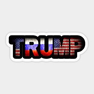 Trump vs Russia Sticker